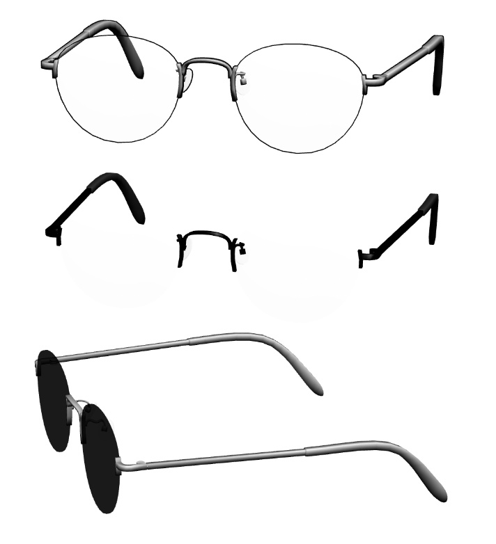 ボストンメタルフレーム眼鏡1 FBX VRC