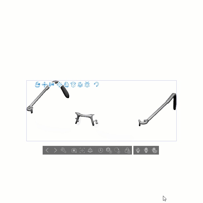 スクウェアメタルフレーム眼鏡#1セット FBX VRoid