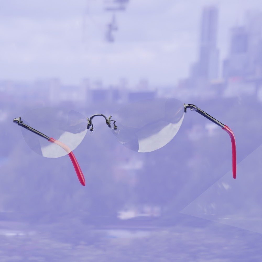 フォックスリムレスメタルフレーム眼鏡#1 FBX