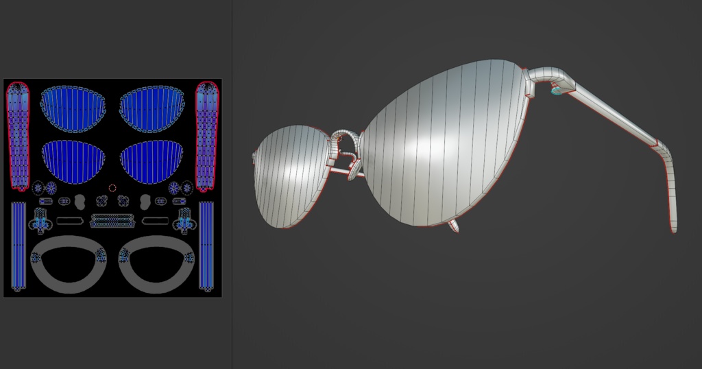 フォックスリムレスメタルフレーム眼鏡#1 FBX