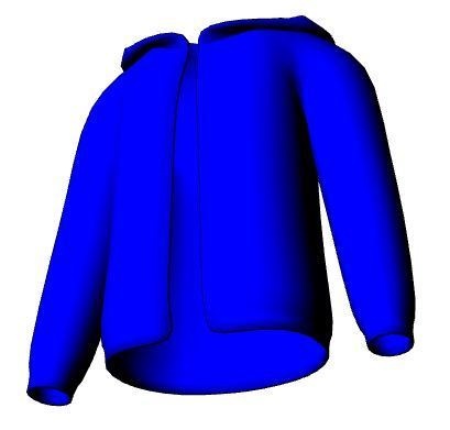 ジップアップパーカー#1 Zip-up hoodie fbx