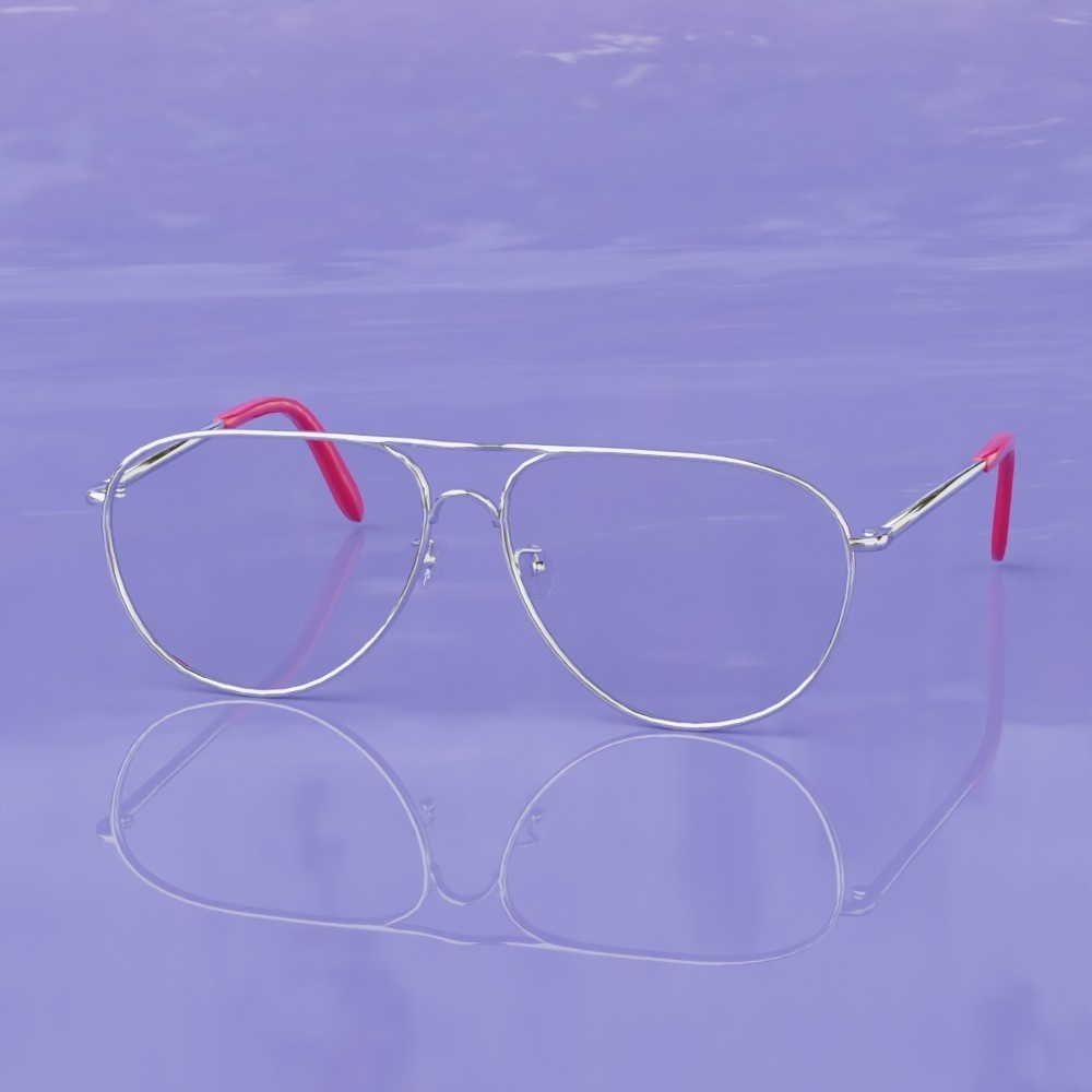 ティアドロップフレーム眼鏡1 FBX Vroid