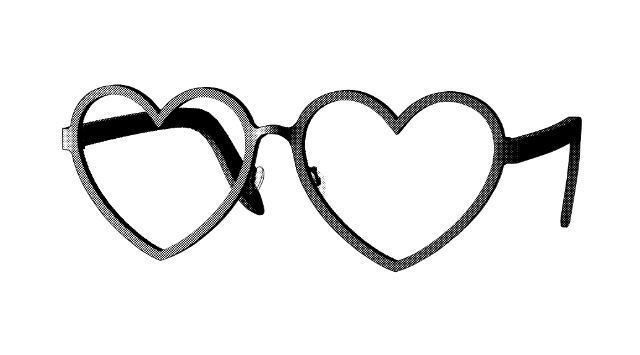 ハート型眼鏡#1 FBX Glasses