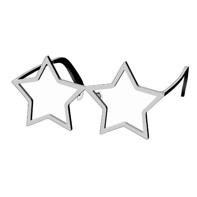 星型眼鏡#1 FBX Glasses