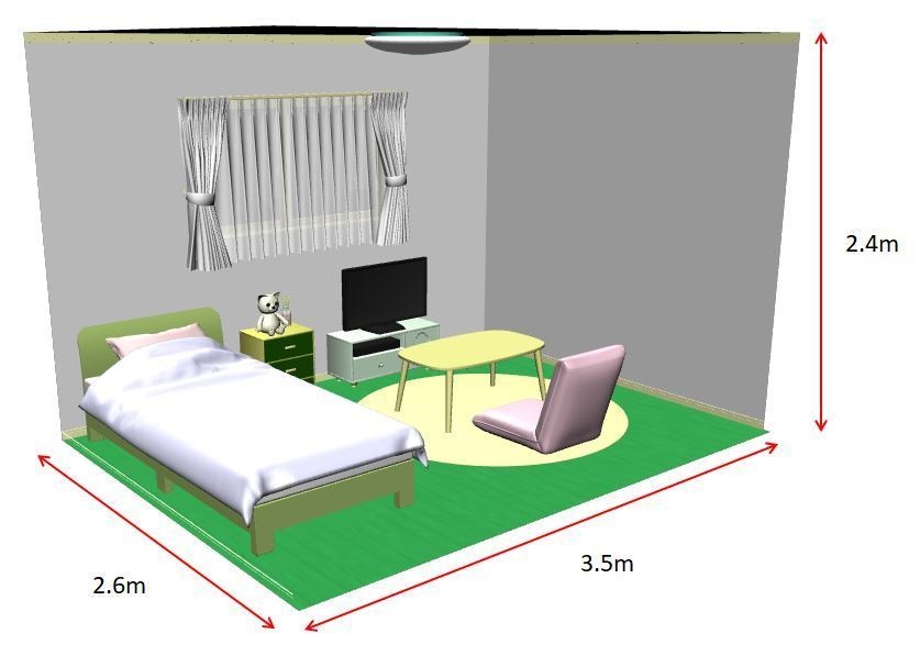 女子大学生の部屋 6畳#1