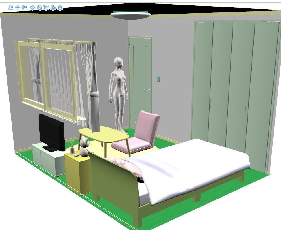 女子大学生の部屋 6畳#1