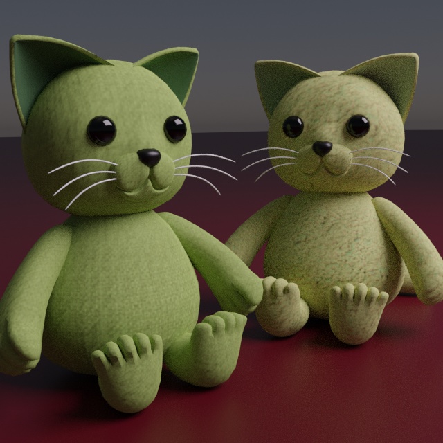 3D ぬいぐるみ_猫#1 