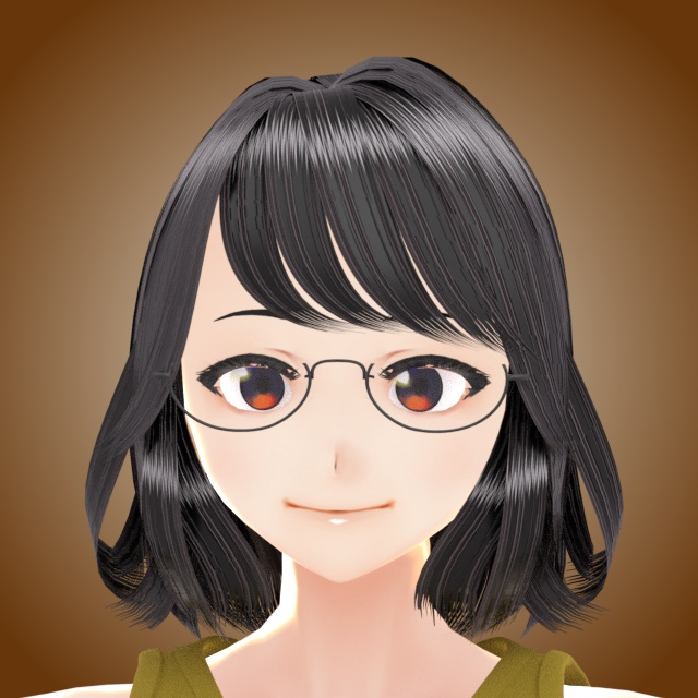 VRC 女性用ボブヘアー#2