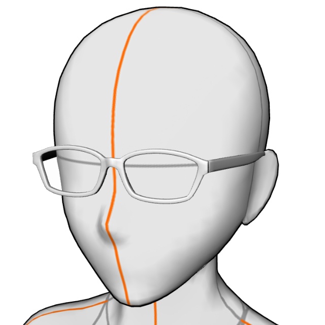 スクウェア セルフレーム眼鏡#2セット