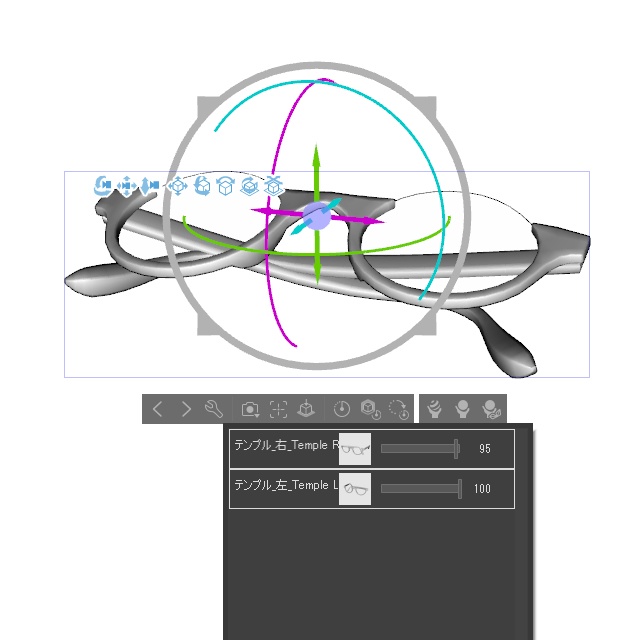 ラウンド セルフレーム眼鏡#2セット