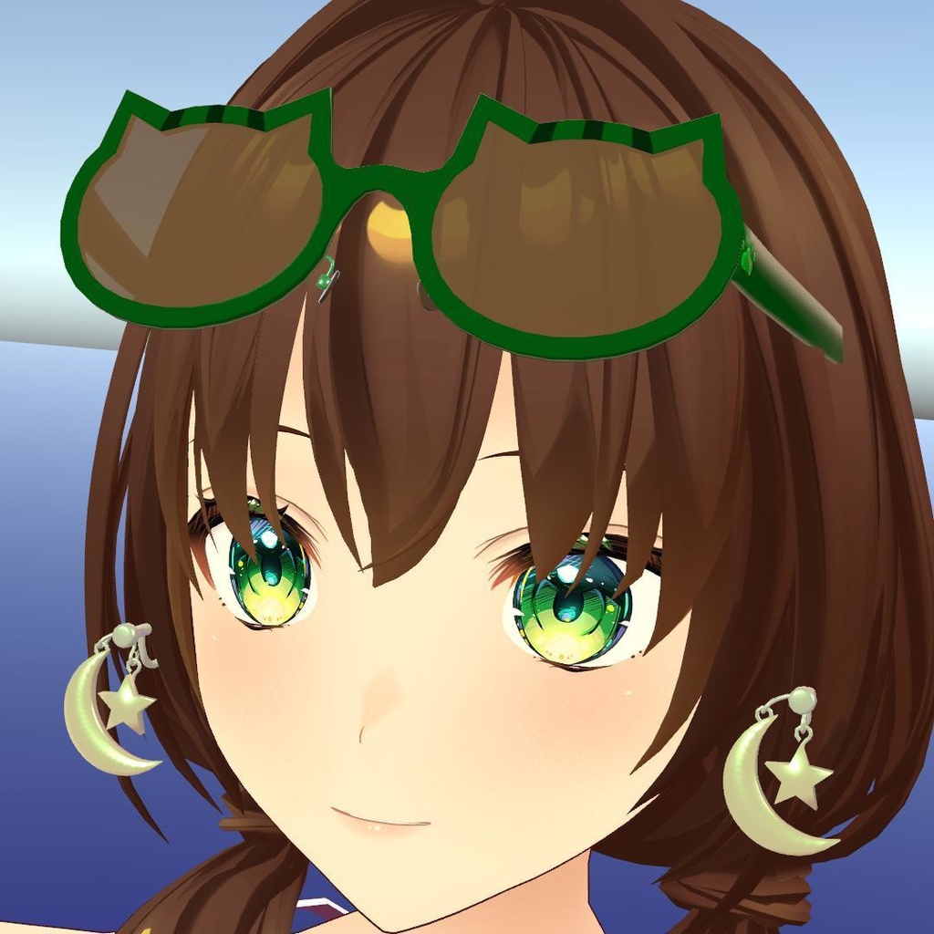 ねこ型眼鏡#1 vrchat fbx