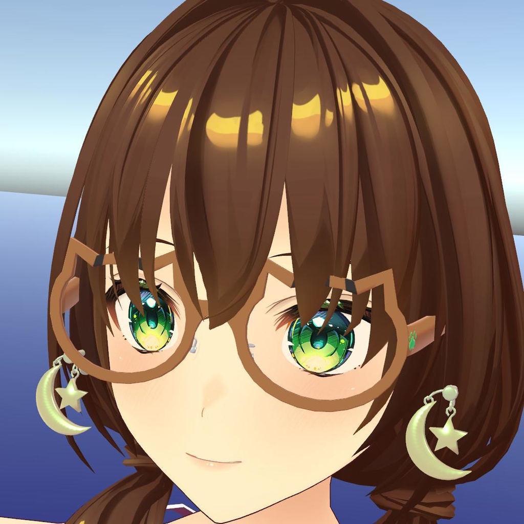 ねこ型眼鏡#1 vrchat fbx