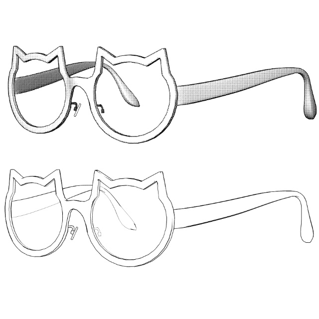 ねこ型眼鏡#1 vrchat fbx
