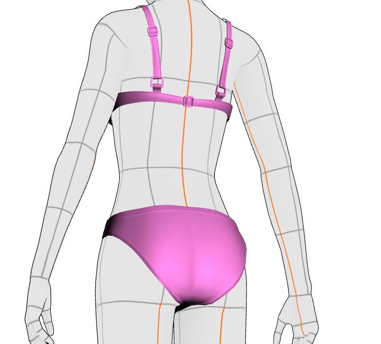 水着セット#1 クリスタ3D素材