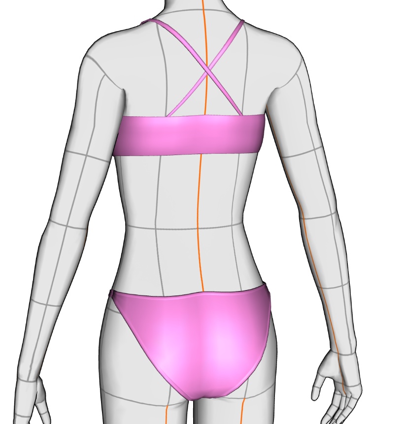 水着セット#1 クリスタ3D素材