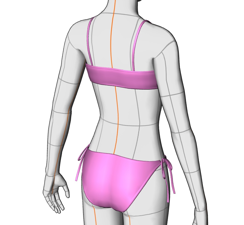 水着セット#1 クリスタ3D素材