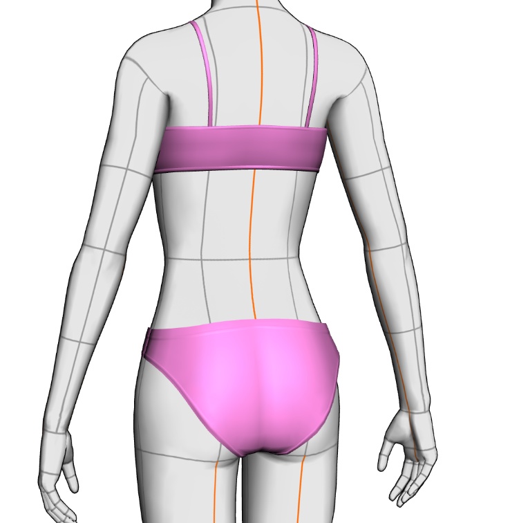 水着セット#1 クリスタ3D素材