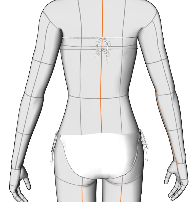 眼帯ビキニ#1 クリスタ3D素材