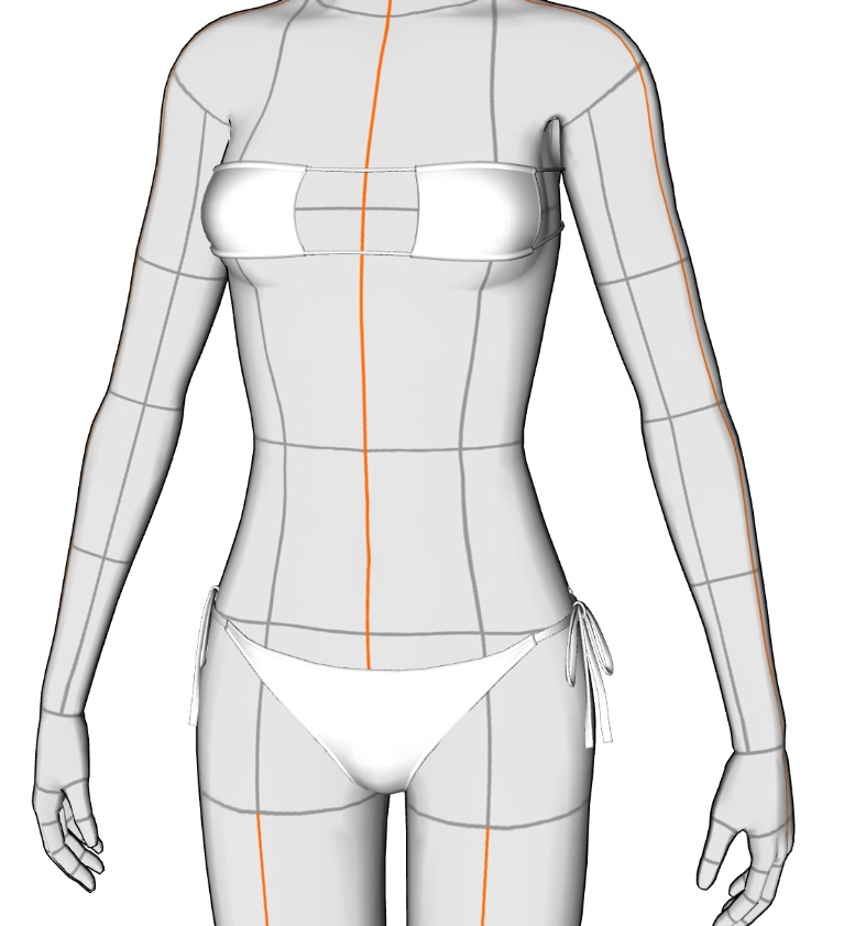 水着セット#2 クリスタ3D素材