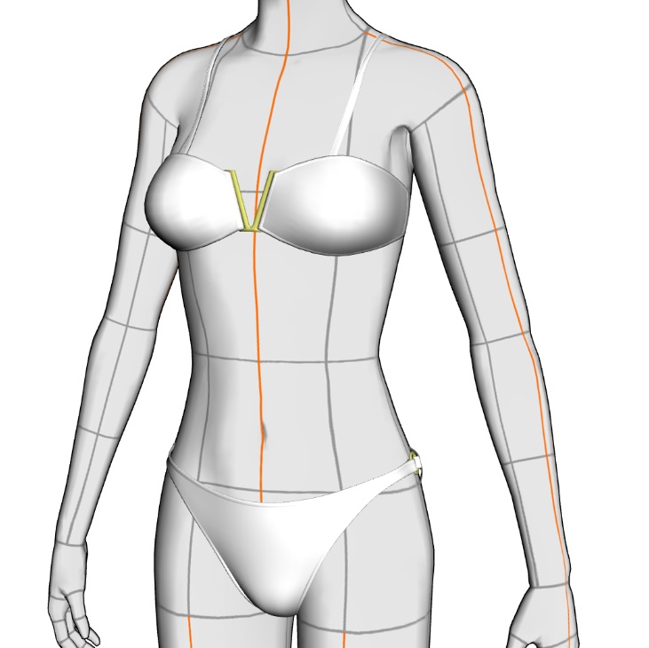 水着セット#2 クリスタ3D素材