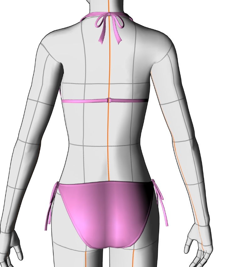 水着セット#2 クリスタ3D素材