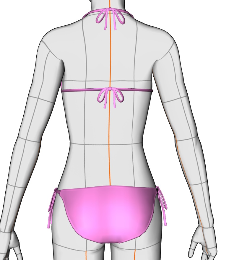 水着セット#2 クリスタ3D素材