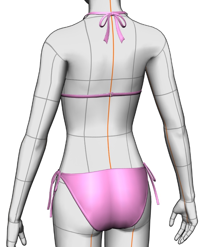水着セット#2 クリスタ3D素材