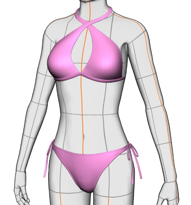 水着セット#2 クリスタ3D素材