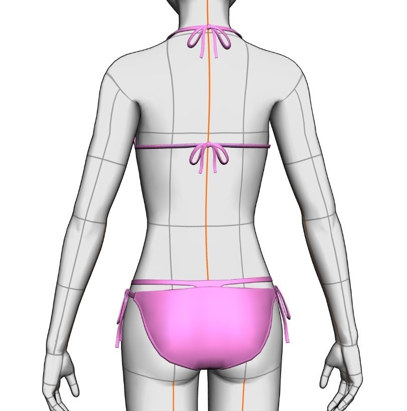 水着セット#3 クリスタ3D素材