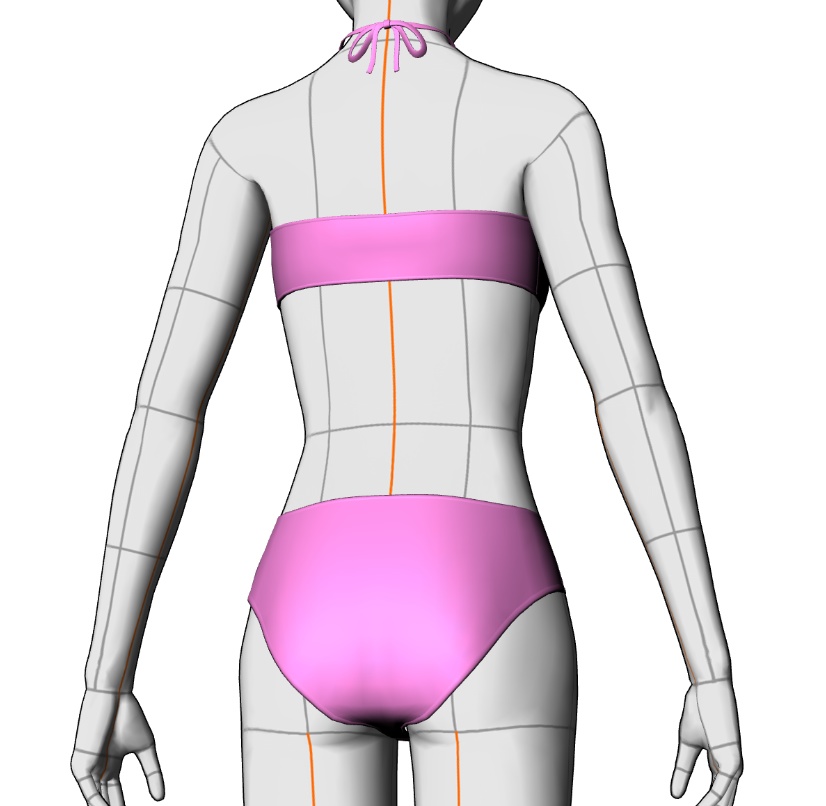 水着セット#3 クリスタ3D素材