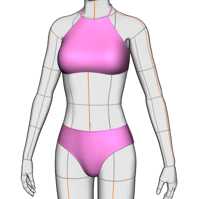 水着セット#3 クリスタ3D素材