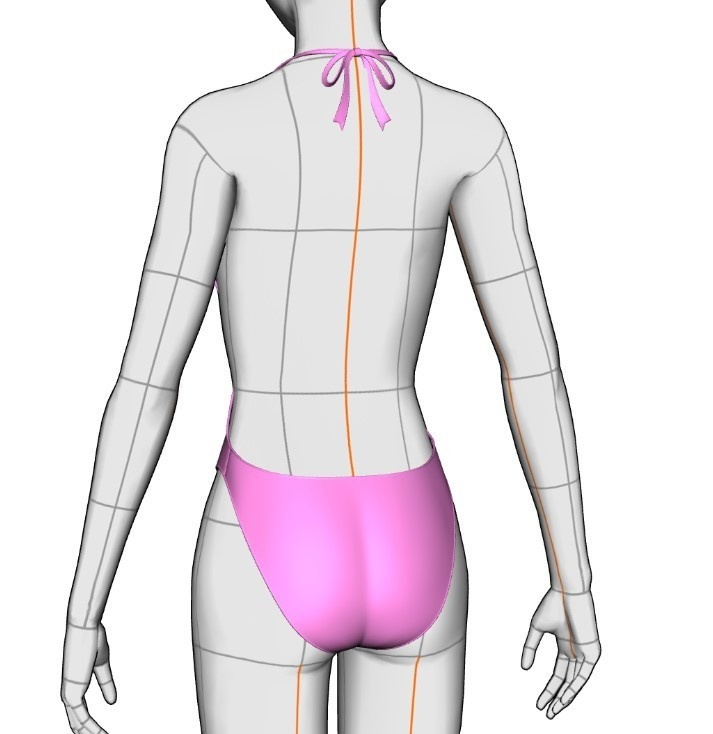 水着セット#4 クリスタ3D素材