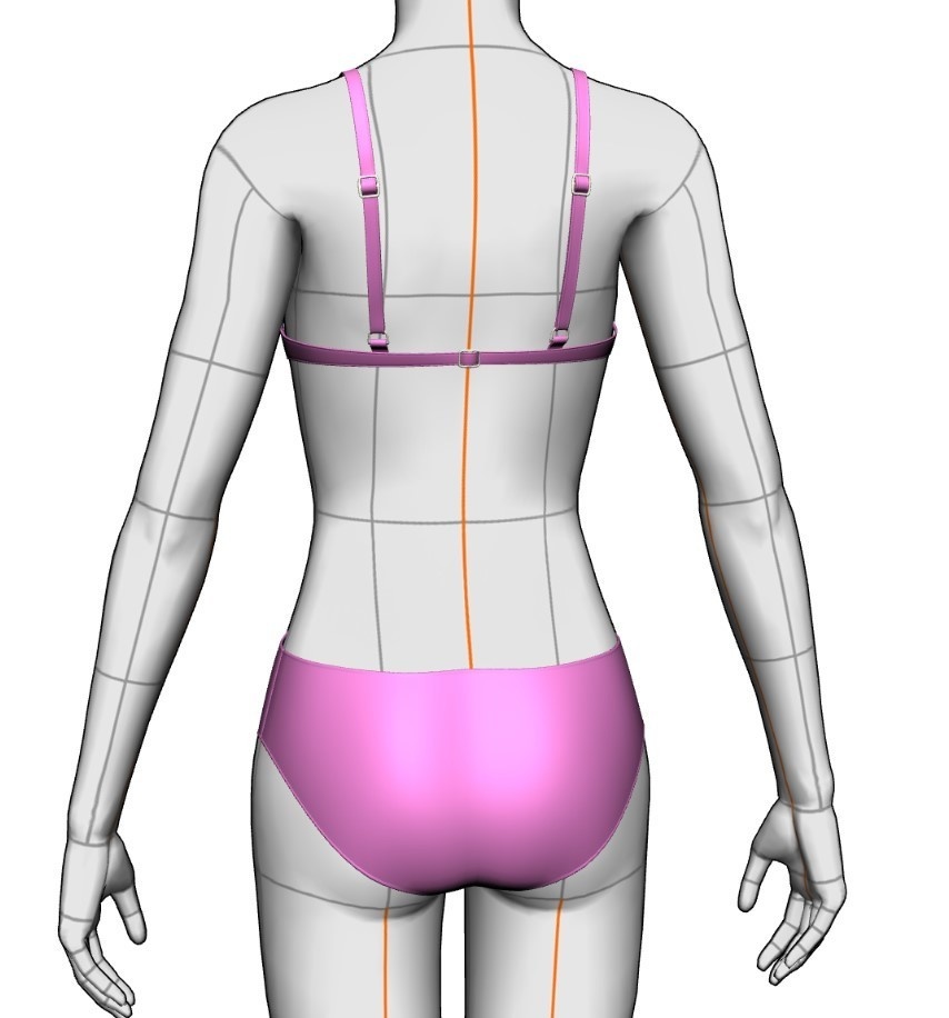 水着セット#4 クリスタ3D素材