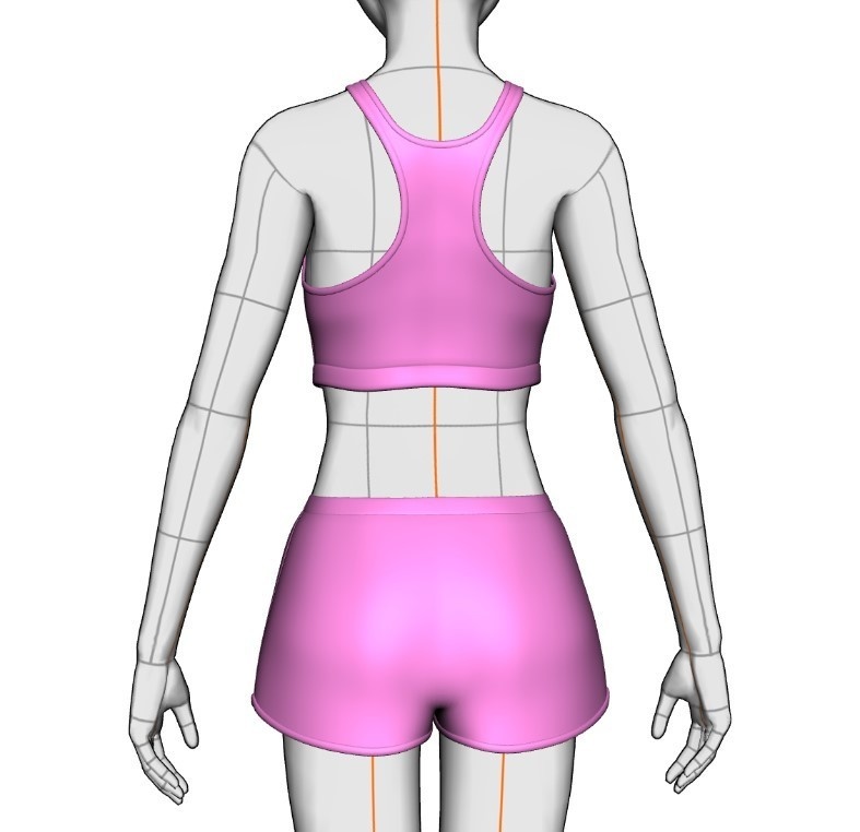 水着セット#4 クリスタ3D素材