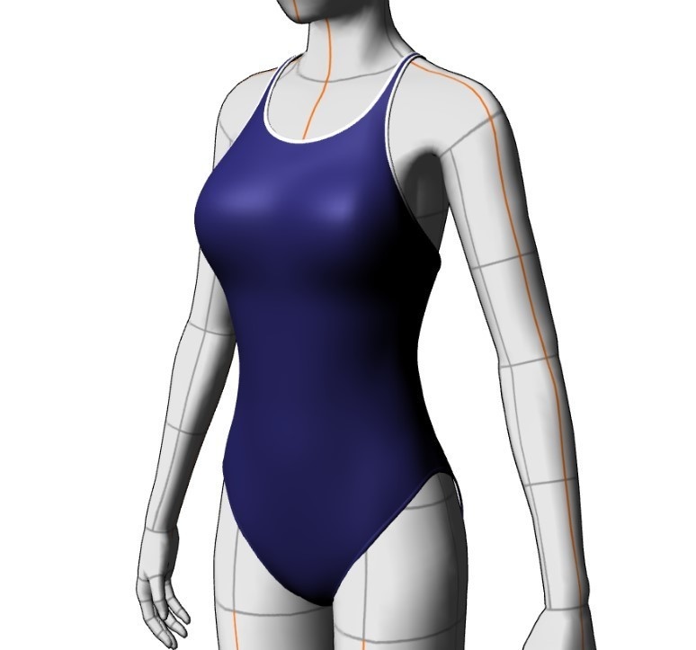 水着セット#4 クリスタ3D素材