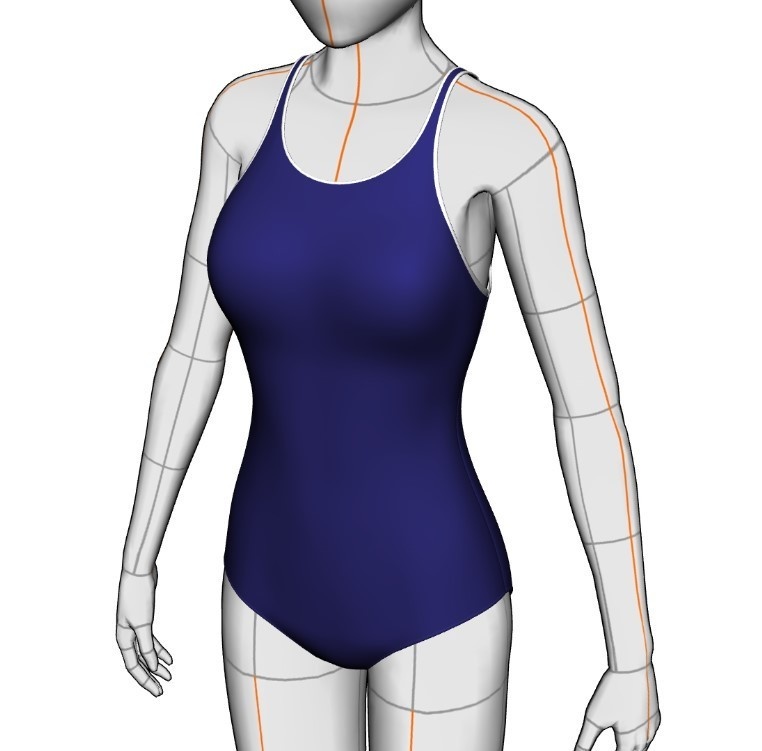 水着セット#4 クリスタ3D素材