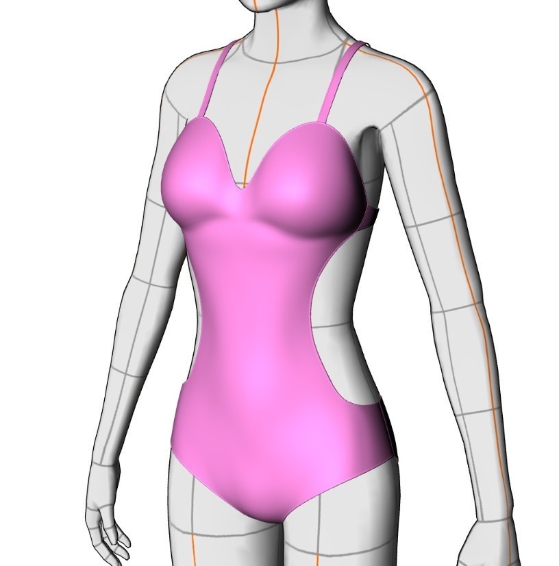 水着セット#4 クリスタ3D素材