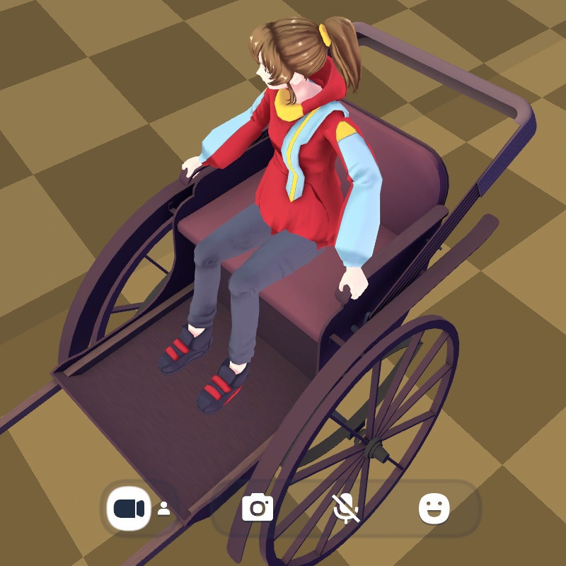 人力車 クラスター用乗り物