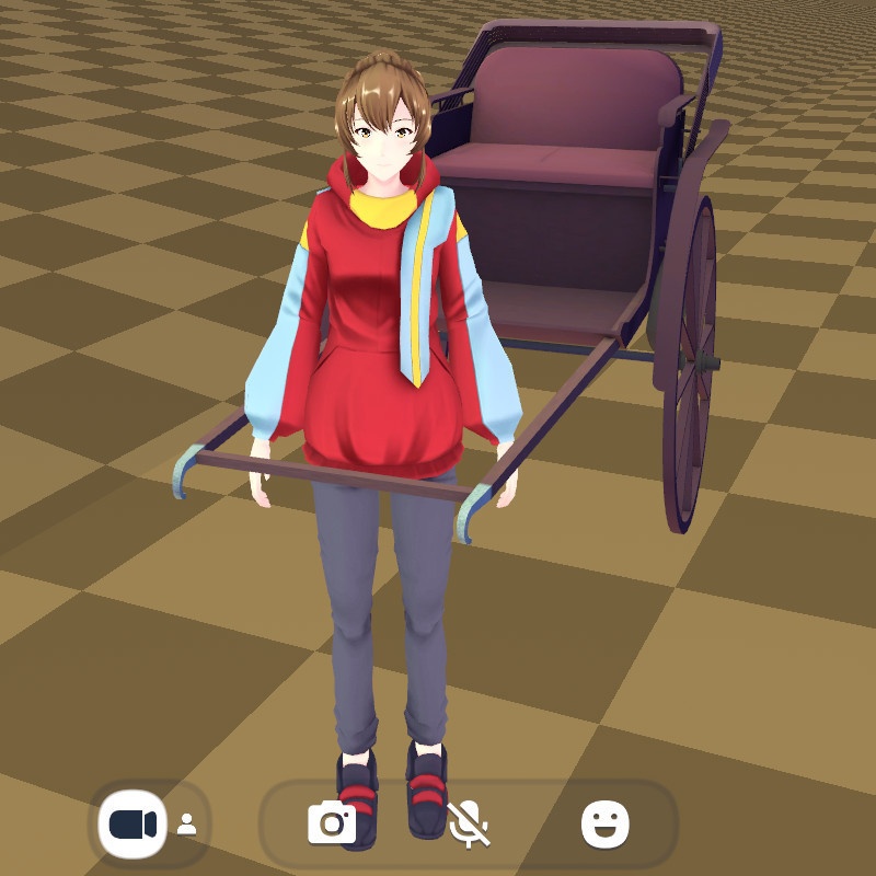 人力車 クラスター用乗り物