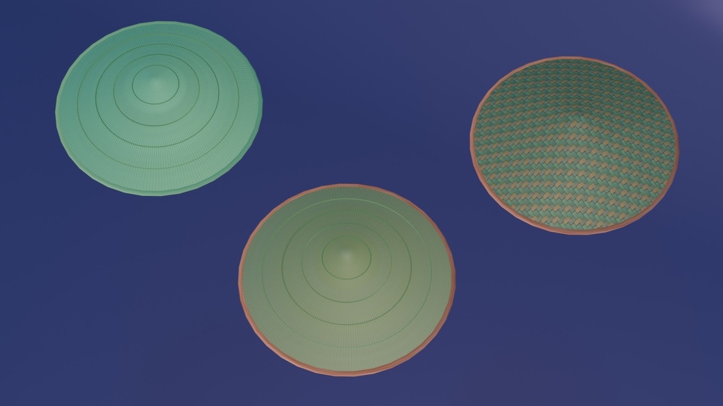 3D素材 笠#01 vrchat