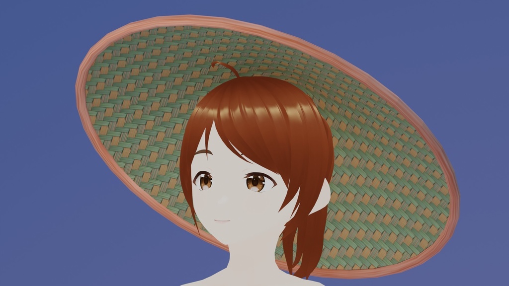 3D素材 笠#01 vrchat