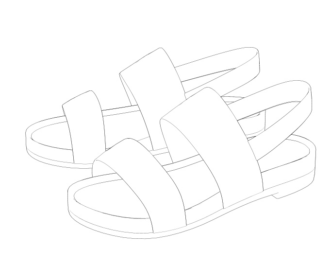 サンダルセット1 FBX VRC