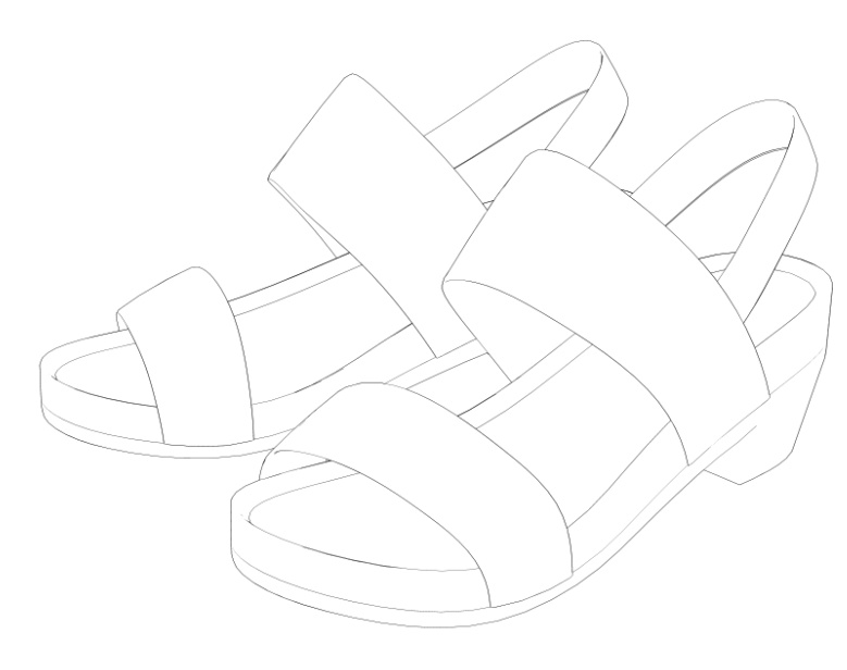 サンダルセット1 FBX VRC