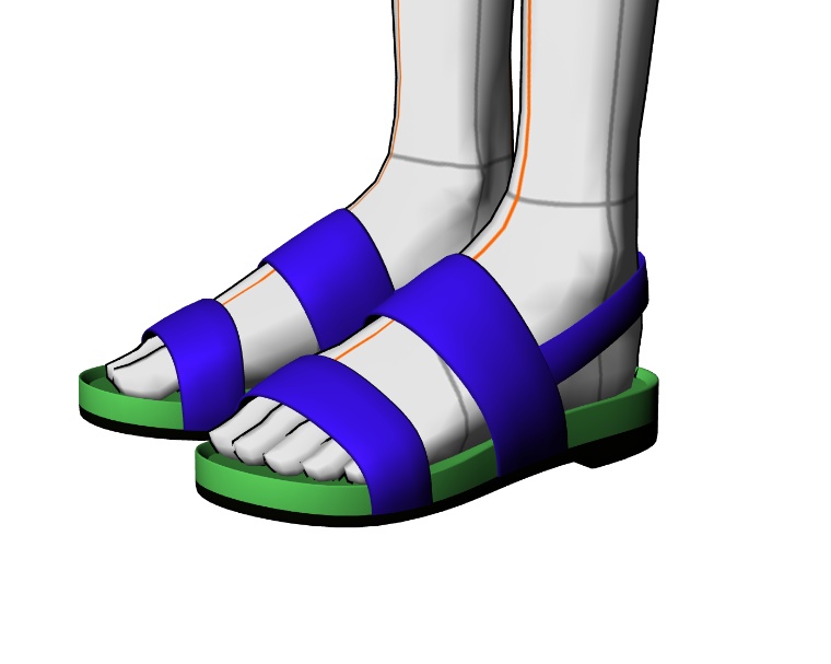 サンダルセット1 FBX VRC