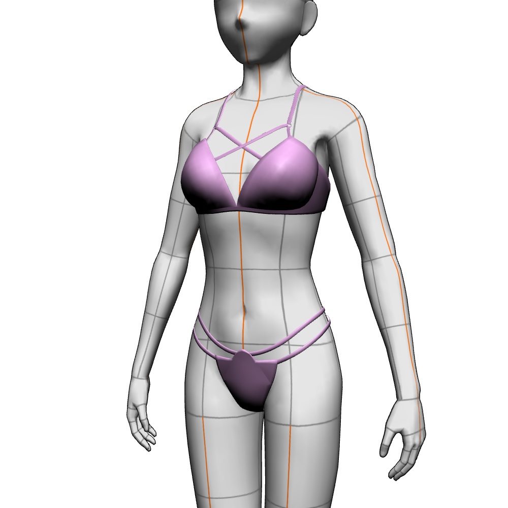 3D衣装「ミニスカ ナースなりきりパック」 VRChat / VRoid / クリスタ対応