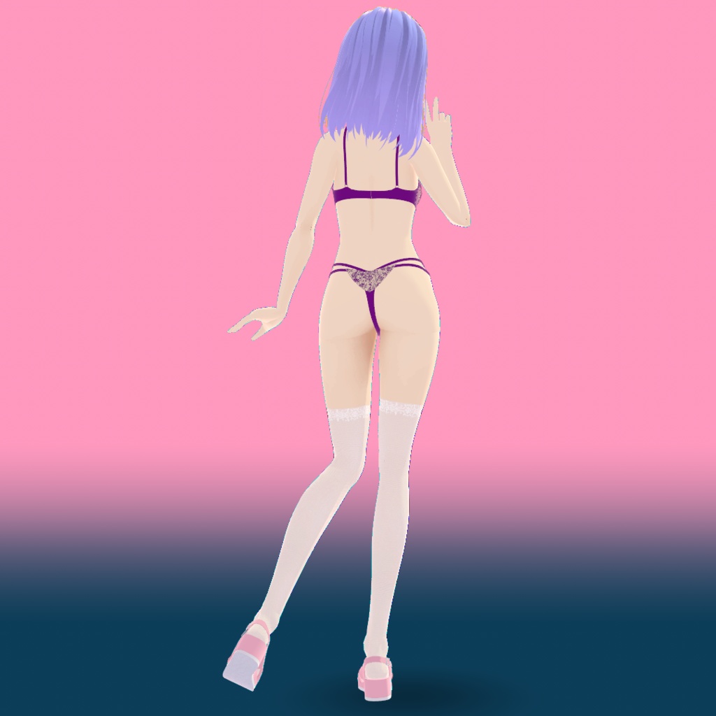 3D衣装「ミニスカ ナースなりきりパック」 VRChat / VRoid / クリスタ対応