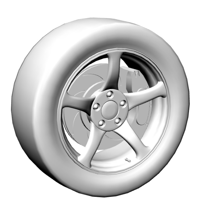 【3D素材】タイヤ&ホイールパック(スポーツ・カスタム・軽自動車全3種セット)