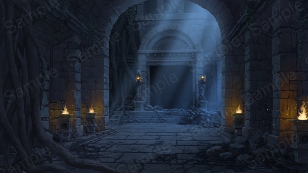 背景素材「遺跡」