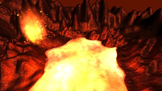 【Unity】溶岩 & 噴火エフェクト