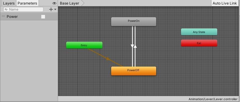 可動式レバー & 連動する柵